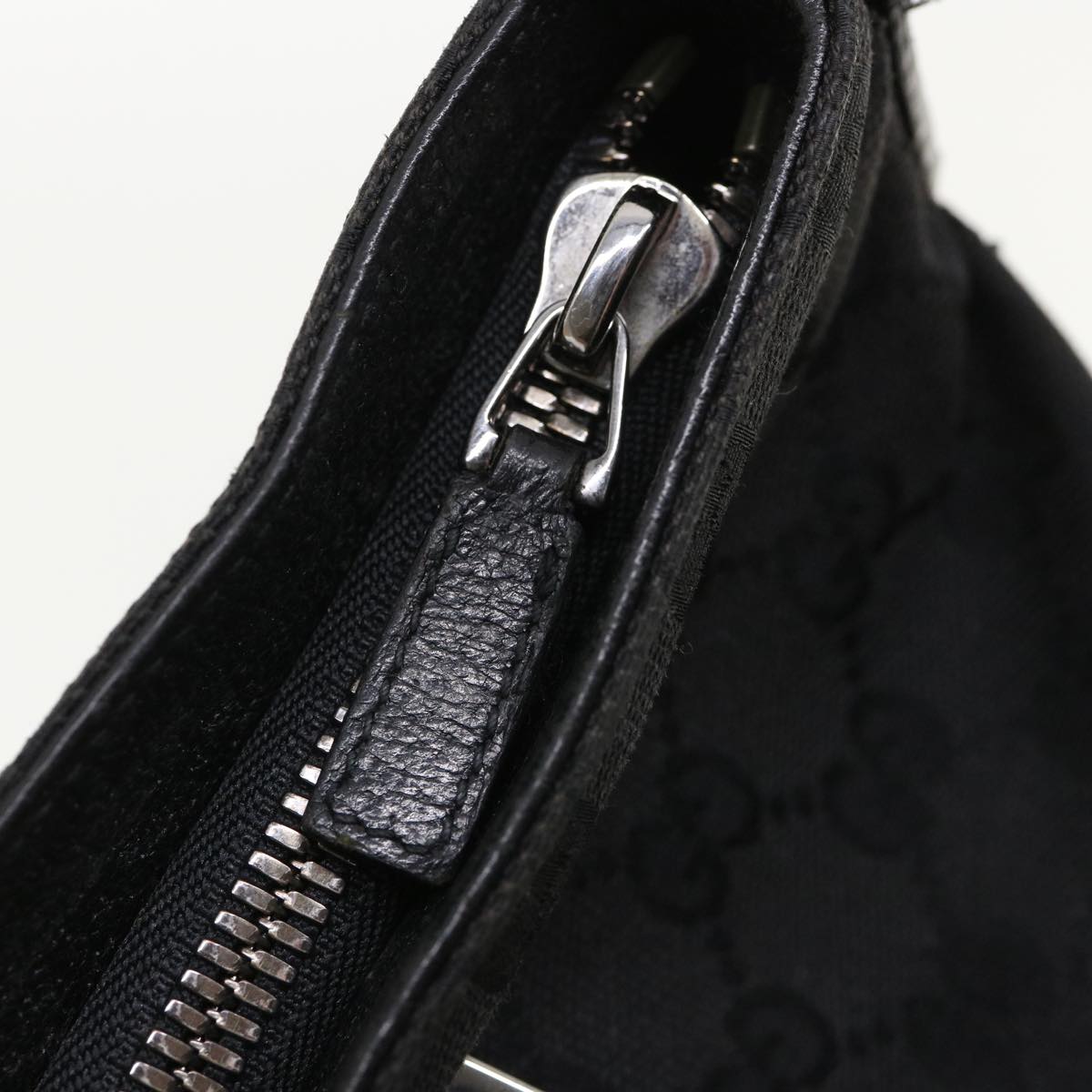 GUCCI GG Canvas Hand Bag 2way Black 122797 ro853