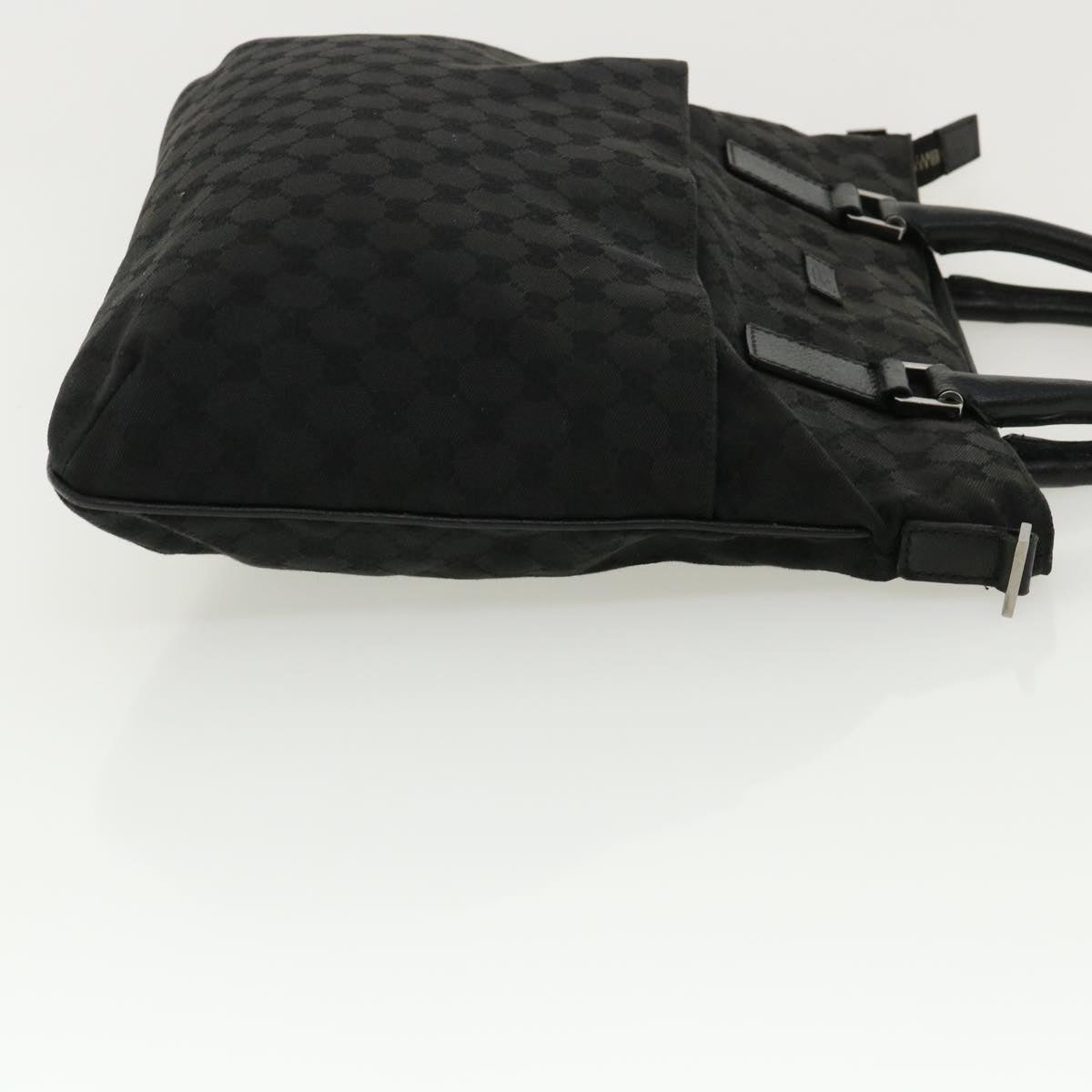 GUCCI GG Canvas Hand Bag 2way Black 122797 ro853