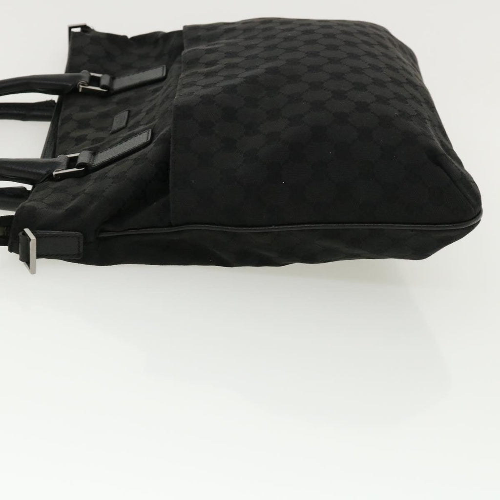 GUCCI GG Canvas Hand Bag 2way Black 122797 ro853