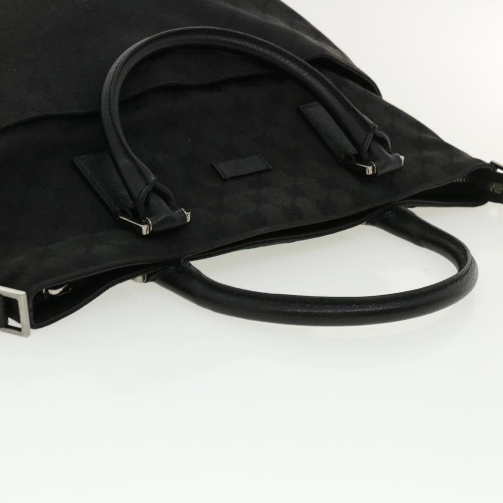 GUCCI GG Canvas Hand Bag 2way Black 122797 ro853