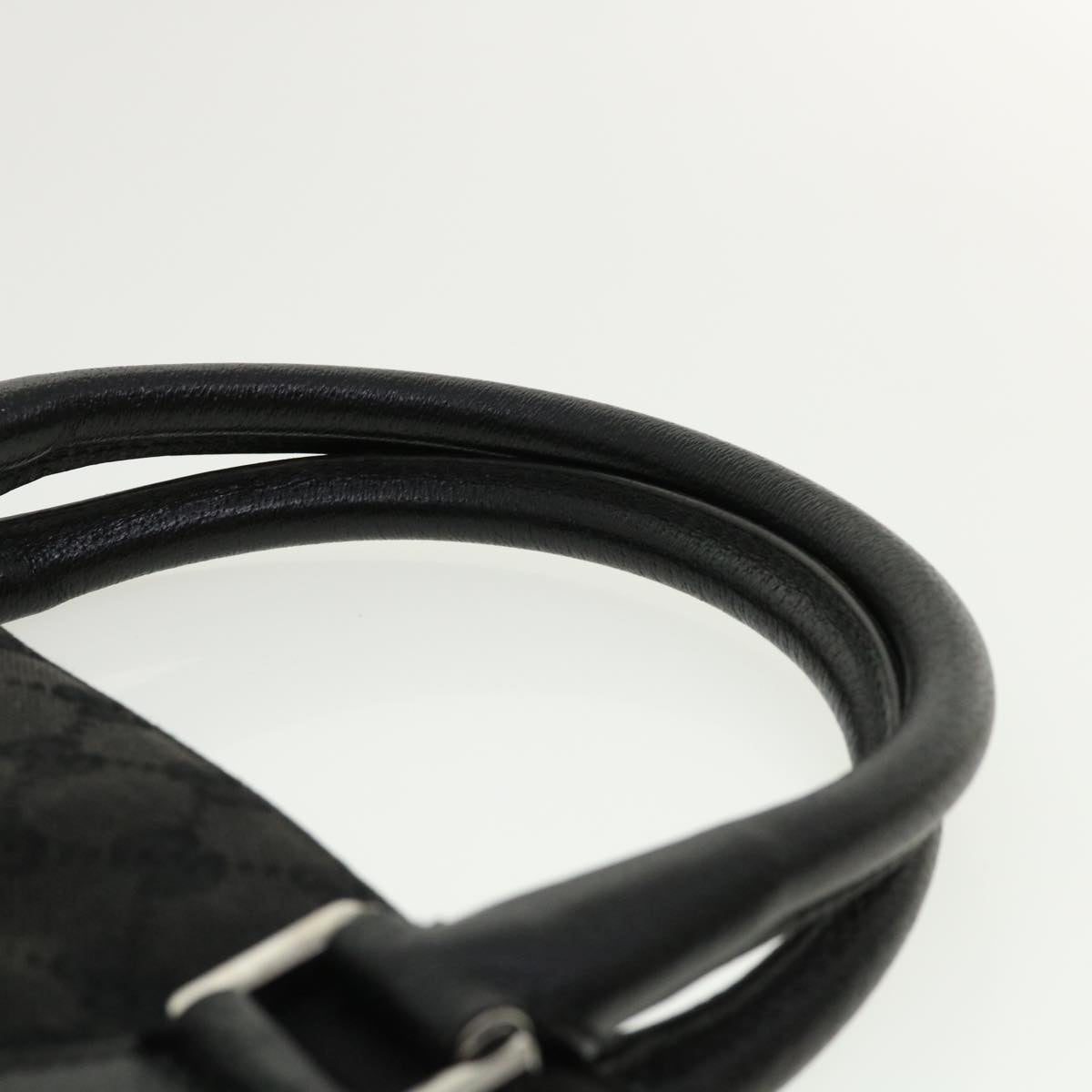 GUCCI GG Canvas Hand Bag 2way Black 122797 ro853