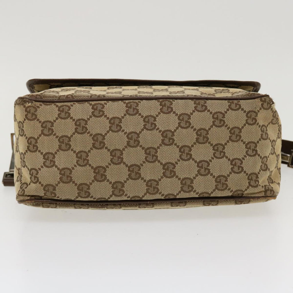 GUCCI GG Canvas Shoulder Bag Beige 28562 ro868