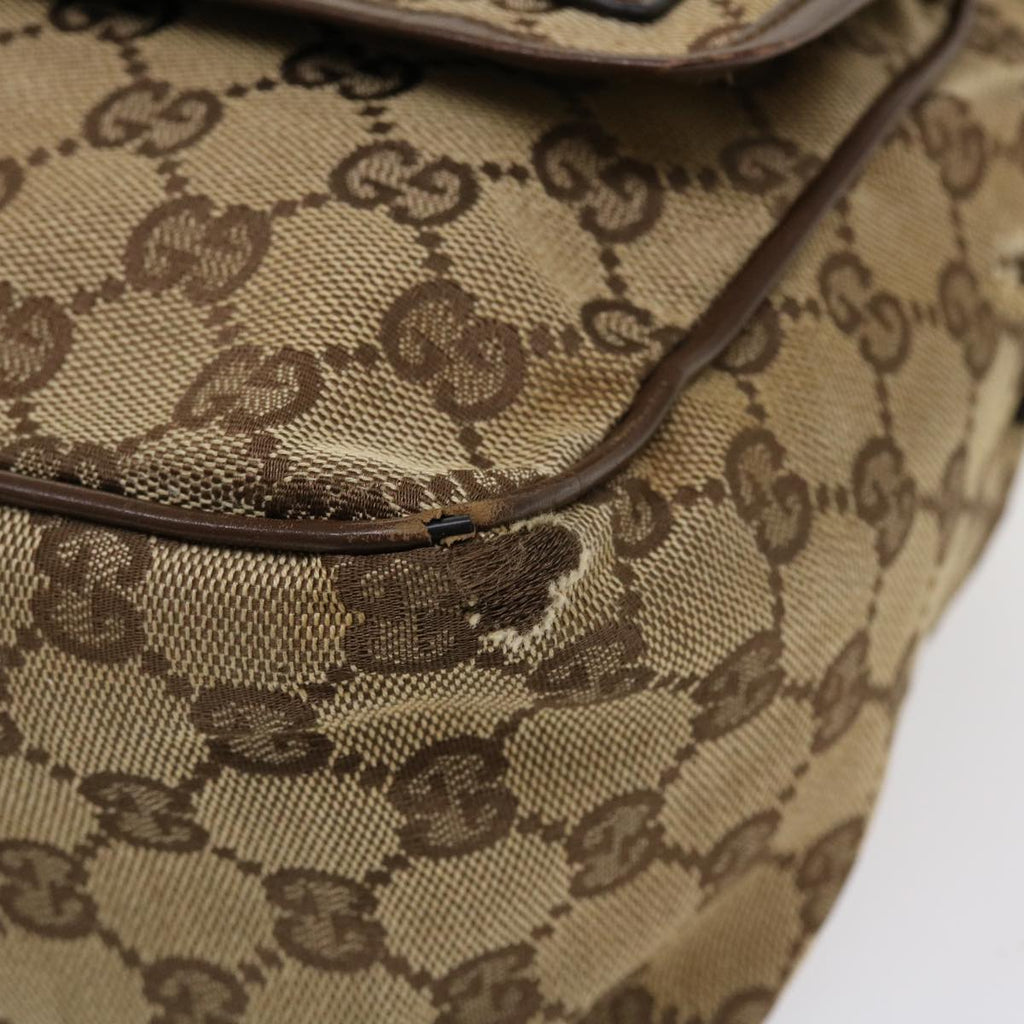 GUCCI GG Canvas Shoulder Bag Beige 28562 ro868