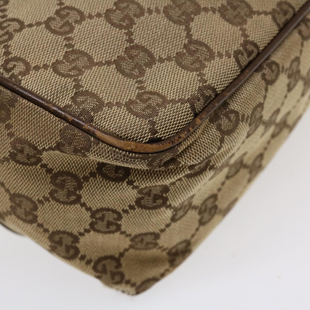 GUCCI GG Canvas Shoulder Bag Beige 28562 ro868