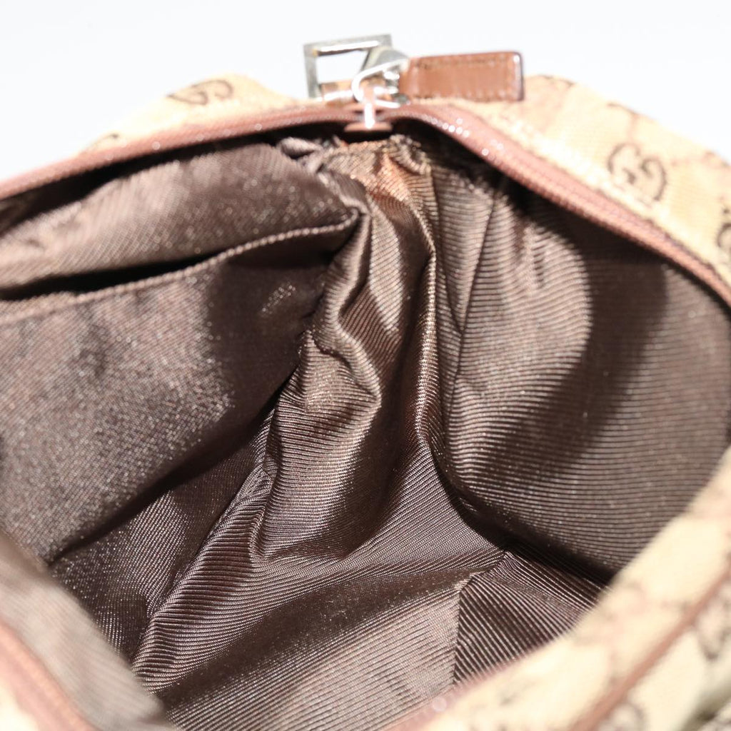 GUCCI GG Canvas Shoulder Bag Beige 28562 ro868