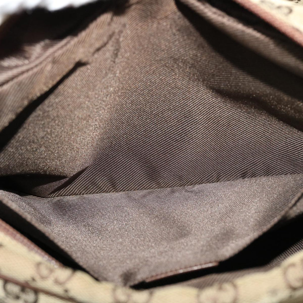 GUCCI GG Canvas Shoulder Bag Beige 28562 ro868
