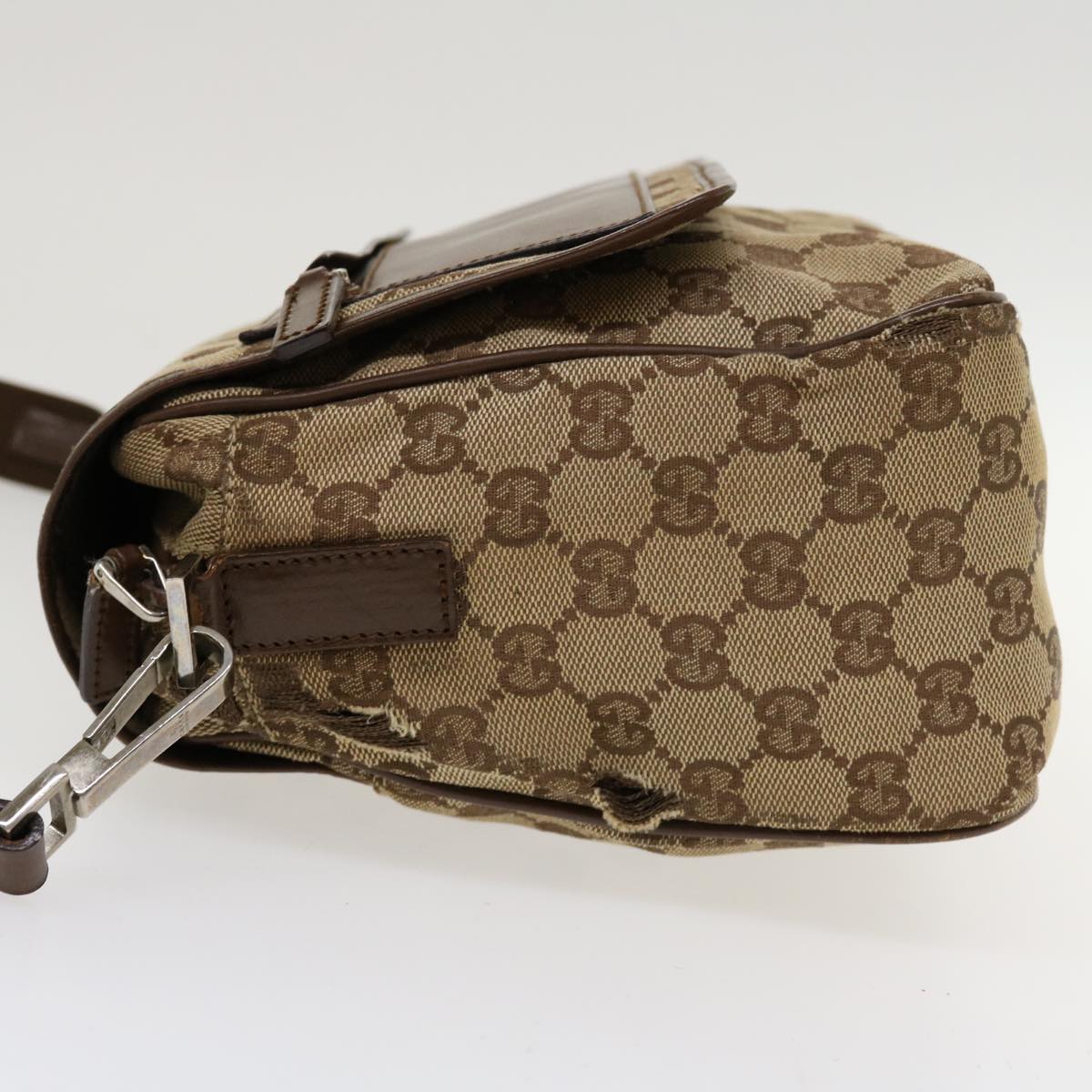 GUCCI GG Canvas Shoulder Bag Beige 28562 ro868