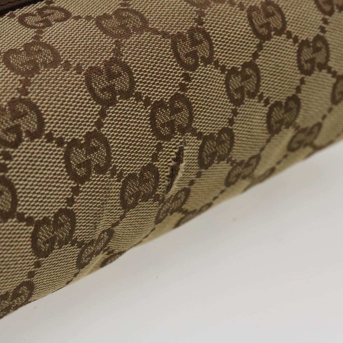 GUCCI GG Canvas Shoulder Bag Beige 28562 ro868