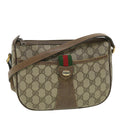 GUCCI GG Canvas Web Sherry Line Shoulder Bag Beige Red 89 02 032 ro876