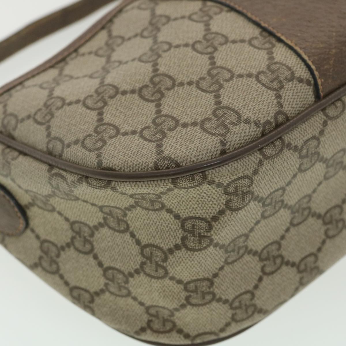 GUCCI GG Canvas Web Sherry Line Shoulder Bag Beige Red 89 02 032 ro876