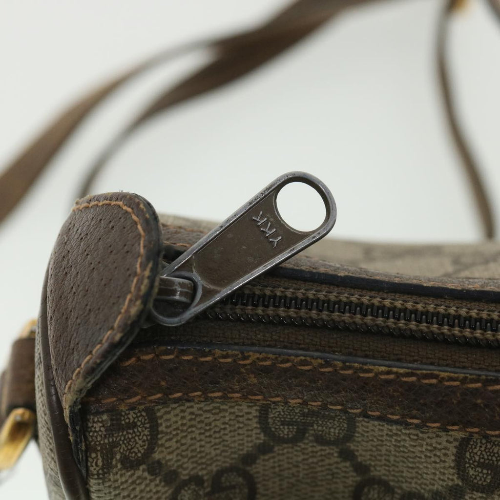 GUCCI GG Canvas Web Sherry Line Shoulder Bag Beige Red 89 02 032 ro876