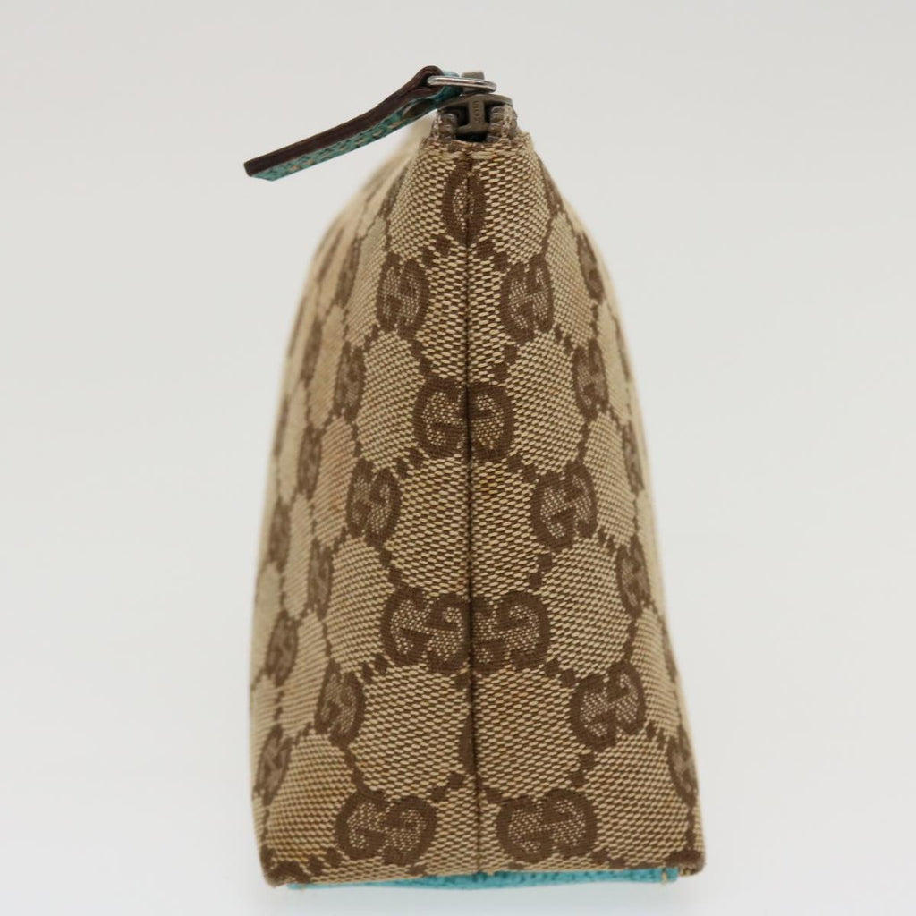 GUCCI GG Canvas Pouch Beige 115238 ro877