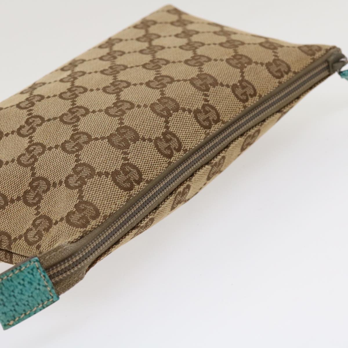 GUCCI GG Canvas Pouch Beige 115238 ro877