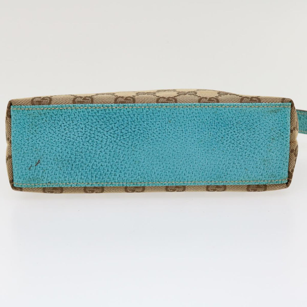 GUCCI GG Canvas Pouch Beige 115238 ro877