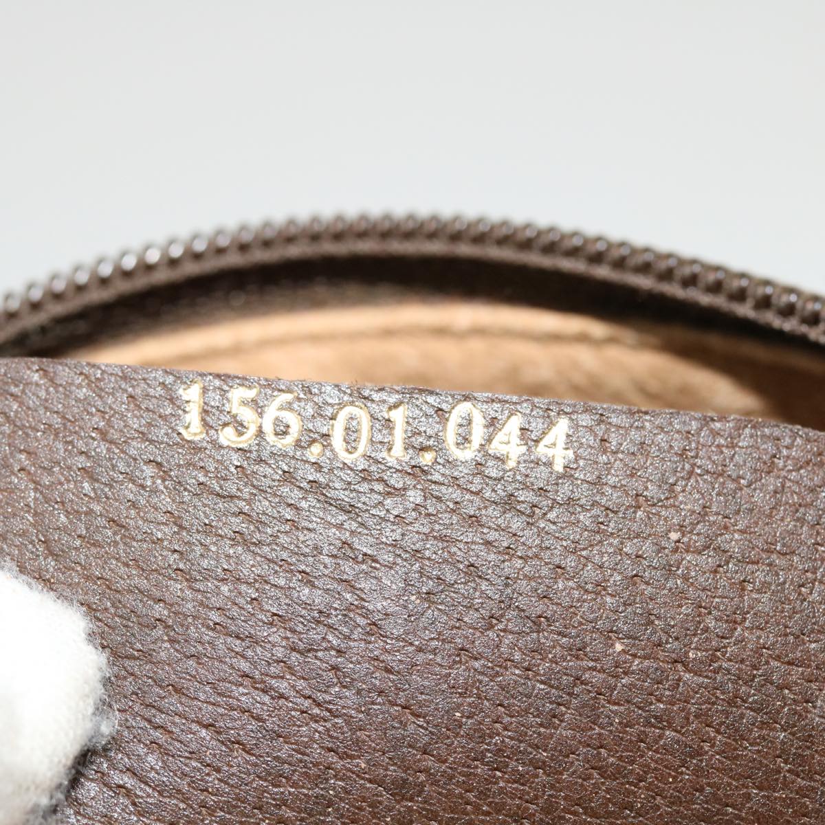 GUCCI GG Canvas Clutch Bag PVC Leather Beige 156.01.044 ro882