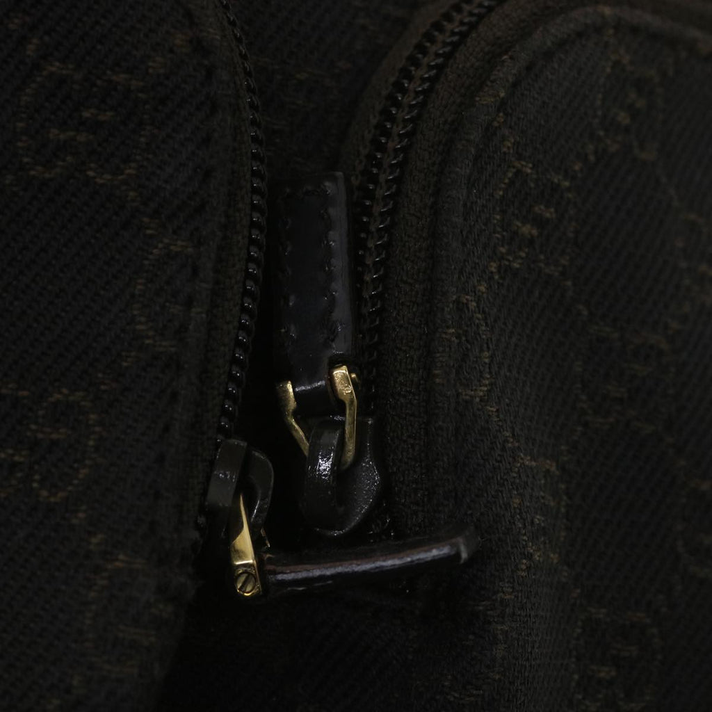 GUCCI GG Canvas Hand Bag Dark Brown 105650 ro900