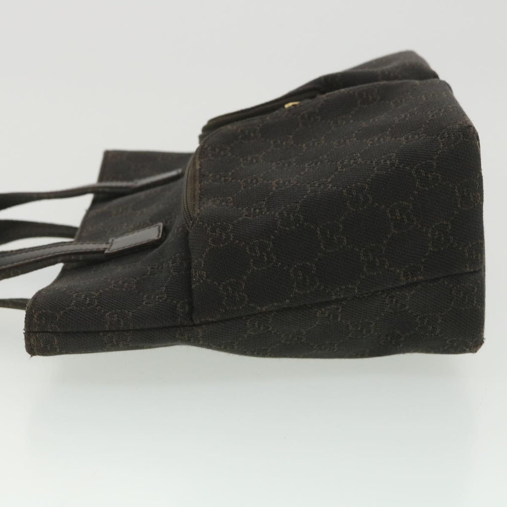 GUCCI GG Canvas Hand Bag Dark Brown 105650 ro900
