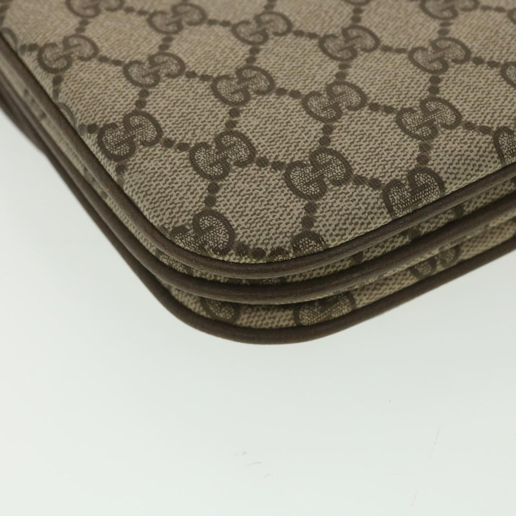 GUCCI GG Canvas Shoulder Bag PVC Leather Beige 0041060024 ro902