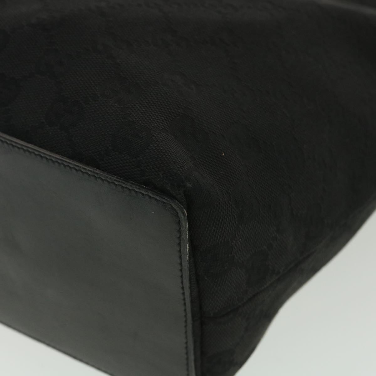 GUCCI GG Canvas Tote Bag Black 31243 ro911