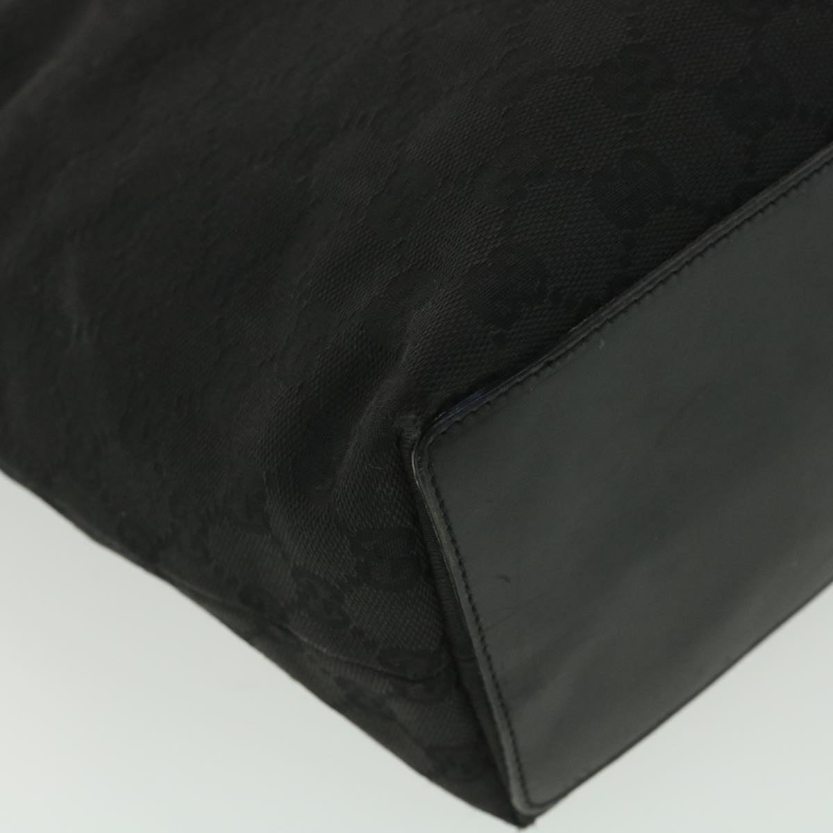 GUCCI GG Canvas Tote Bag Black 31243 ro911
