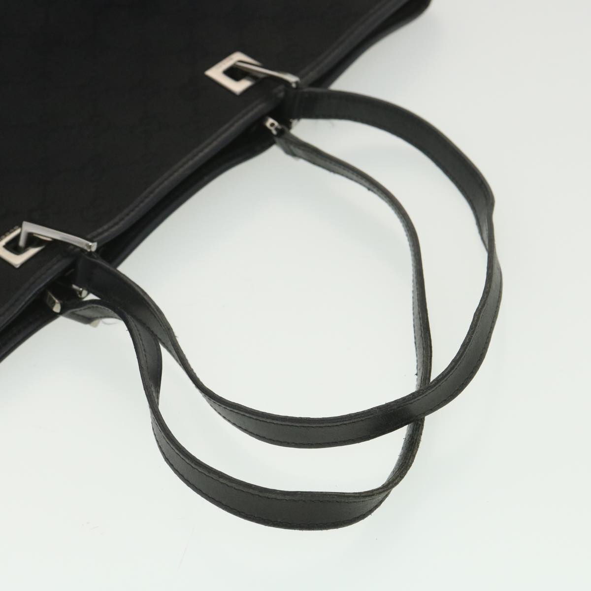 GUCCI GG Canvas Tote Bag Black 31243 ro911
