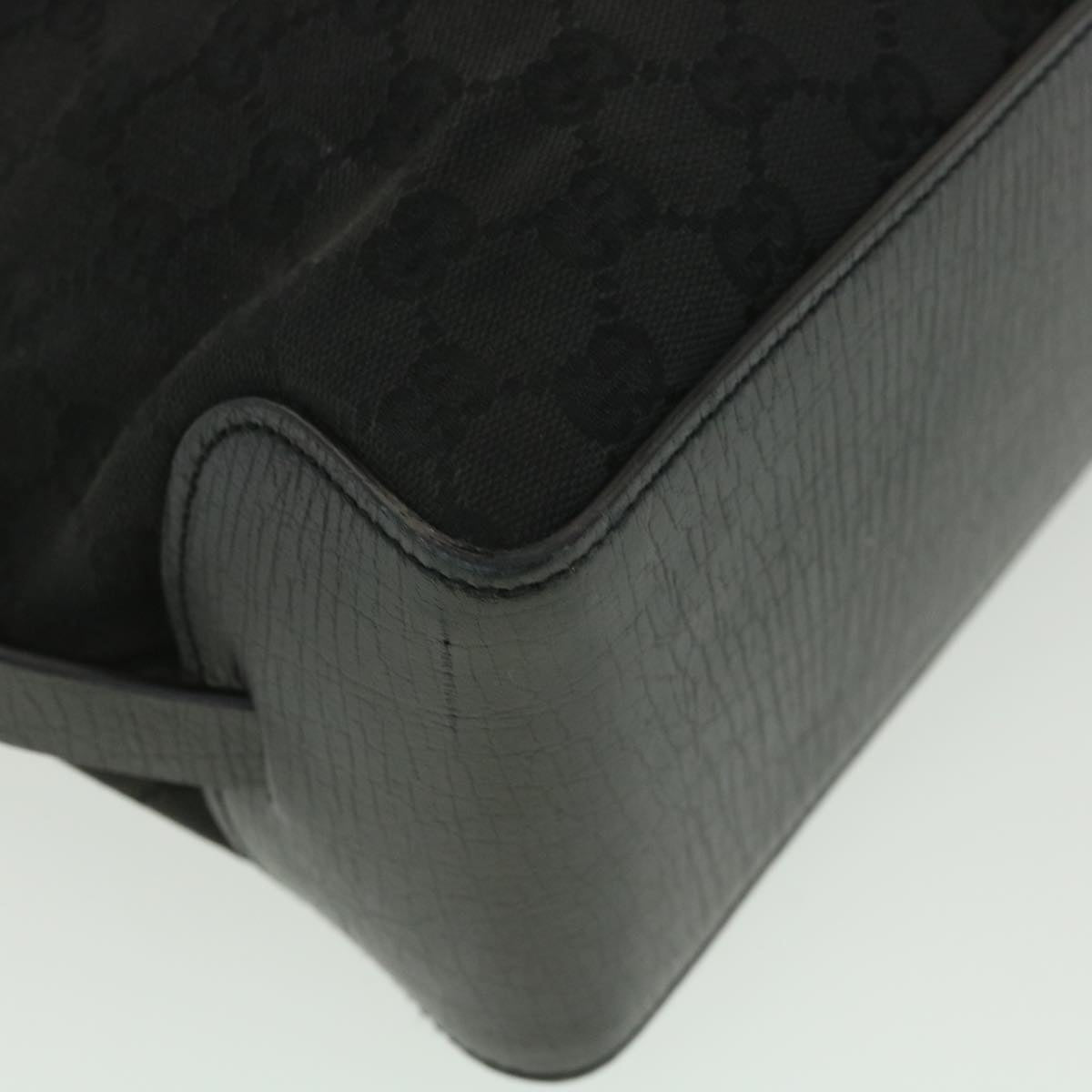 GUCCI GG Canvas Hand Bag Black 106251 ro912