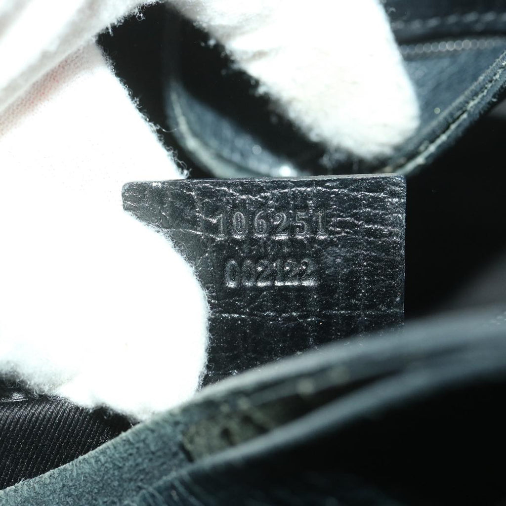 GUCCI GG Canvas Hand Bag Black 106251 ro912