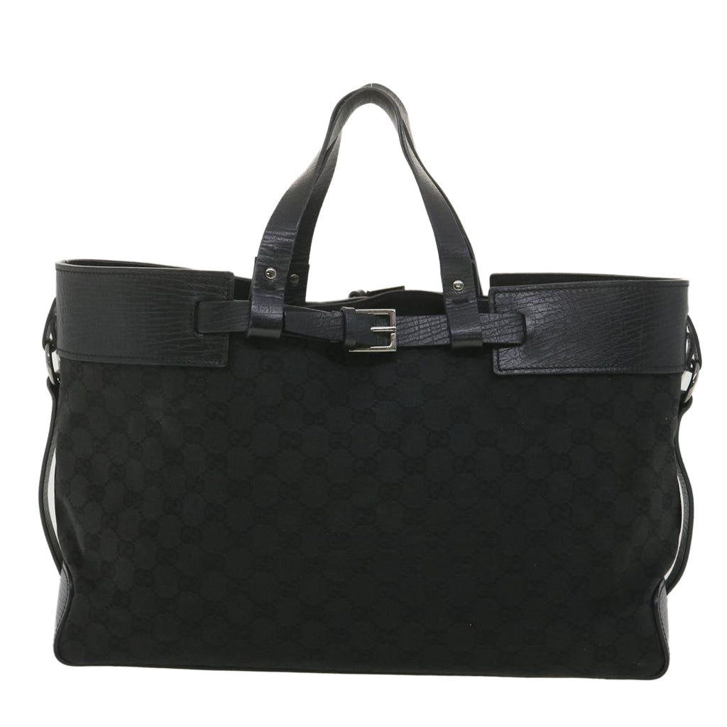 GUCCI GG Canvas Hand Bag Black 106251 ro912