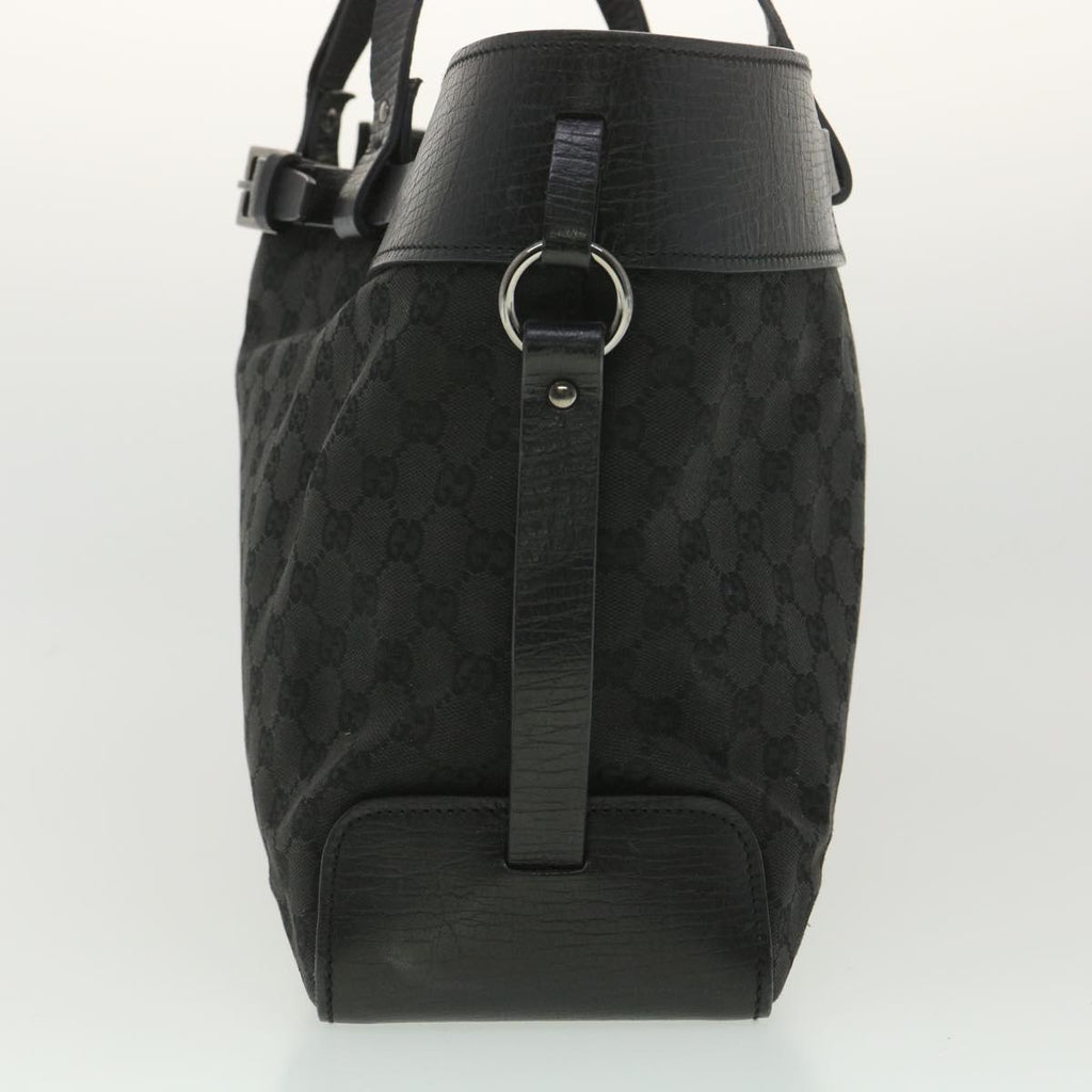 GUCCI GG Canvas Hand Bag Black 106251 ro912