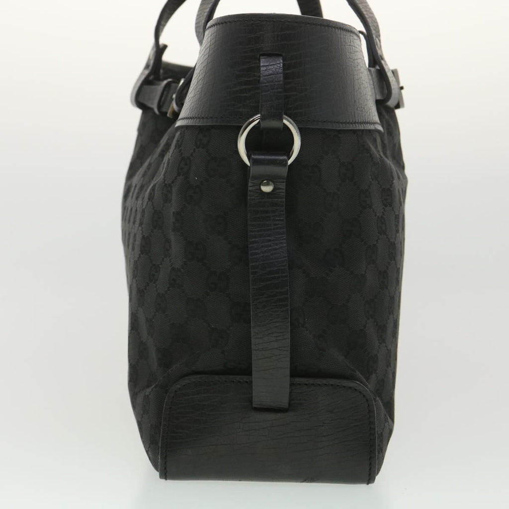 GUCCI GG Canvas Hand Bag Black 106251 ro912