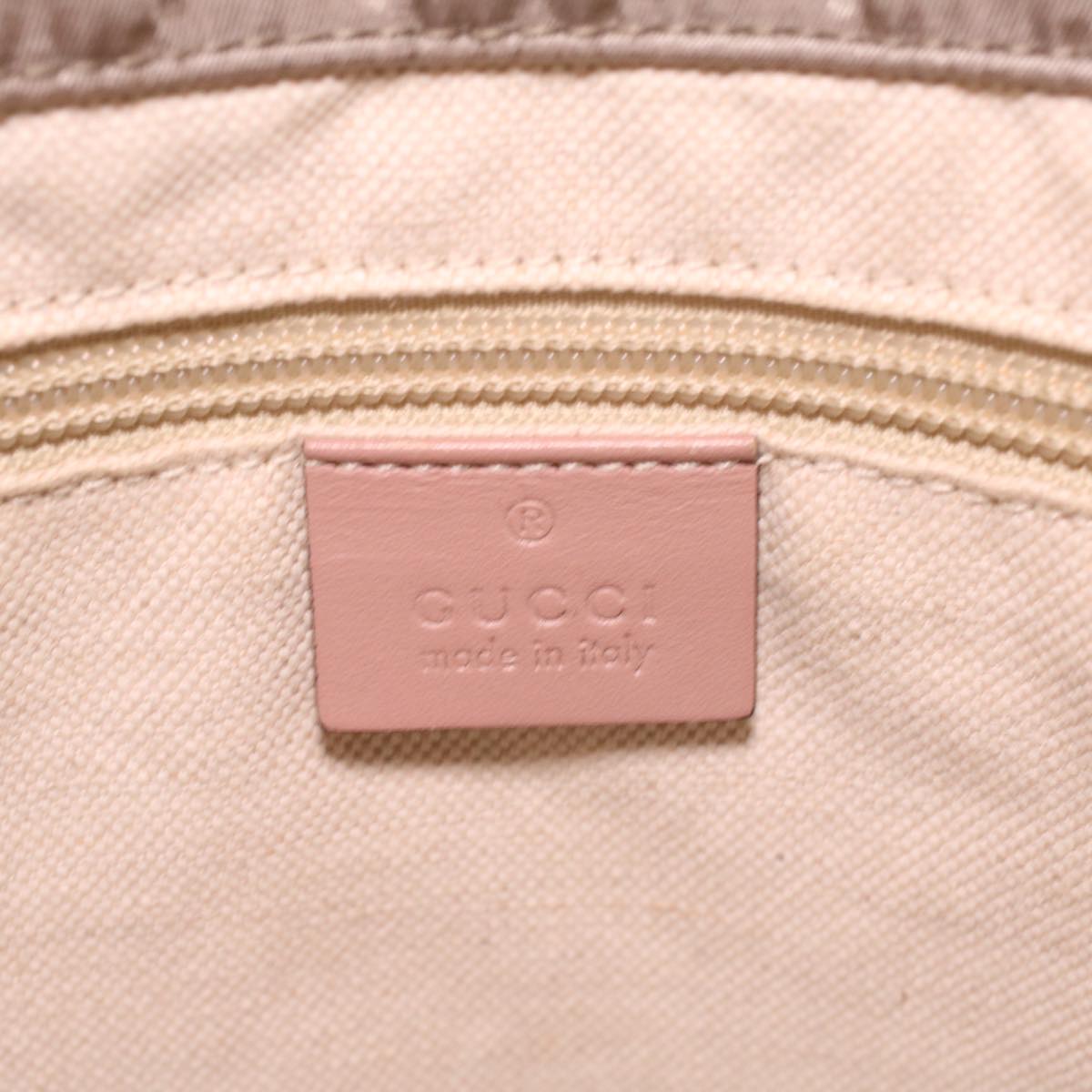 GUCCI GG Canvas Boston Bag Gray Pink 282439 ro917