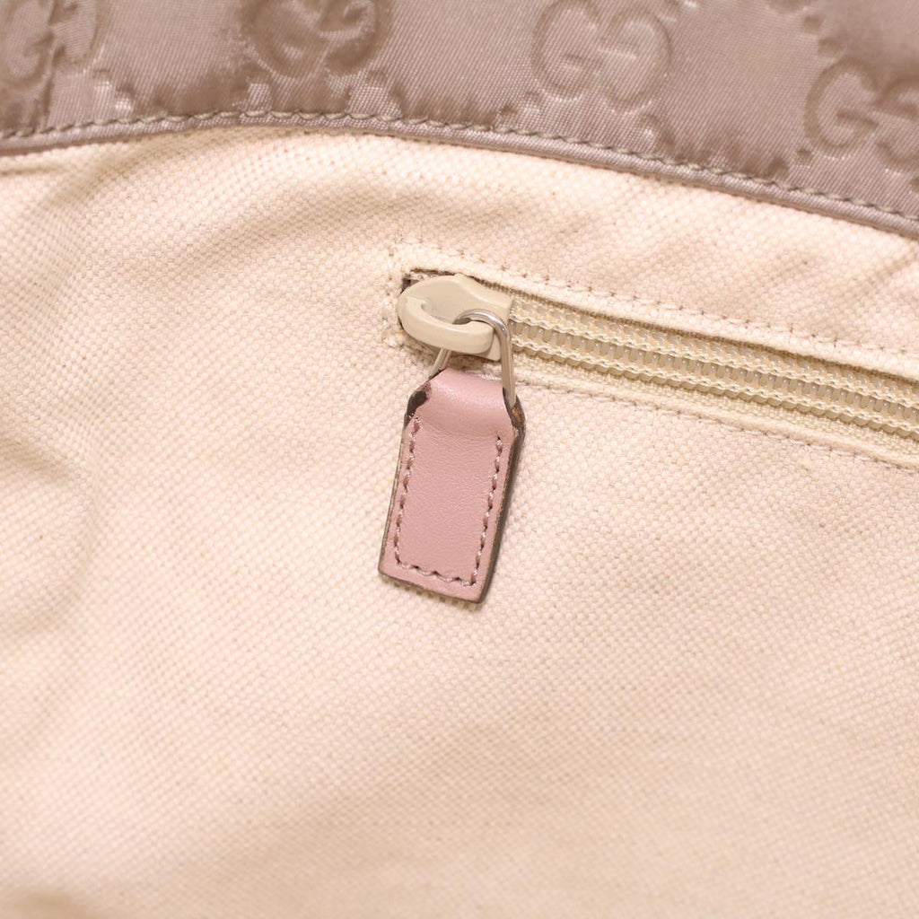 GUCCI GG Canvas Boston Bag Gray Pink 282439 ro917
