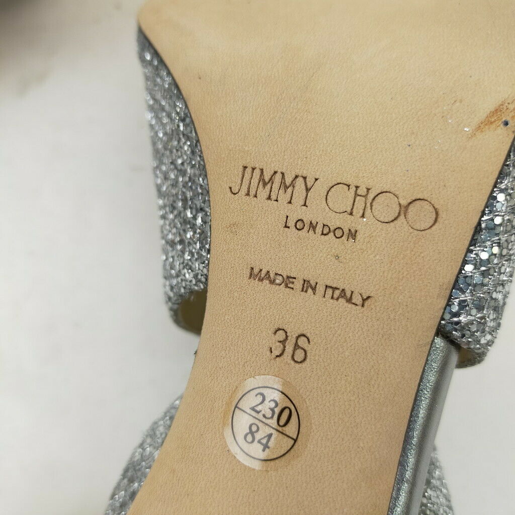 Jimmy Choo Sandals Women Silver Leather