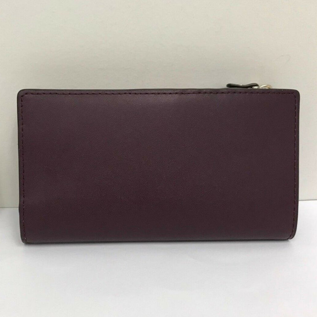 KATE SPADE NEW YORK Deep Purple Plum Putnam Drive Small Nelle Leather Tote Bag and Deep Plum Purple Braylon Putnam Drive Wallet