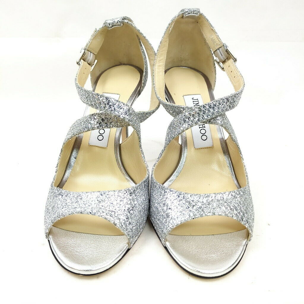 Jimmy Choo Sandals Women Silver Leather