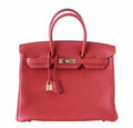 HermÃƒÆ’Ã‚Â¨s Birkin 35 Vermillion Togo Bag GHW
