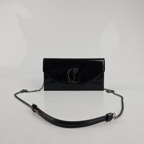 Christian Louboutin Women Small Loubi54 Logo Patent Leather Bag