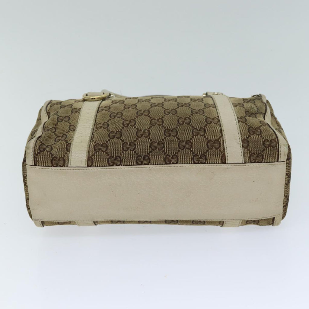 GUCCI GG Canvas Hand Bag Beige 130942 S1577