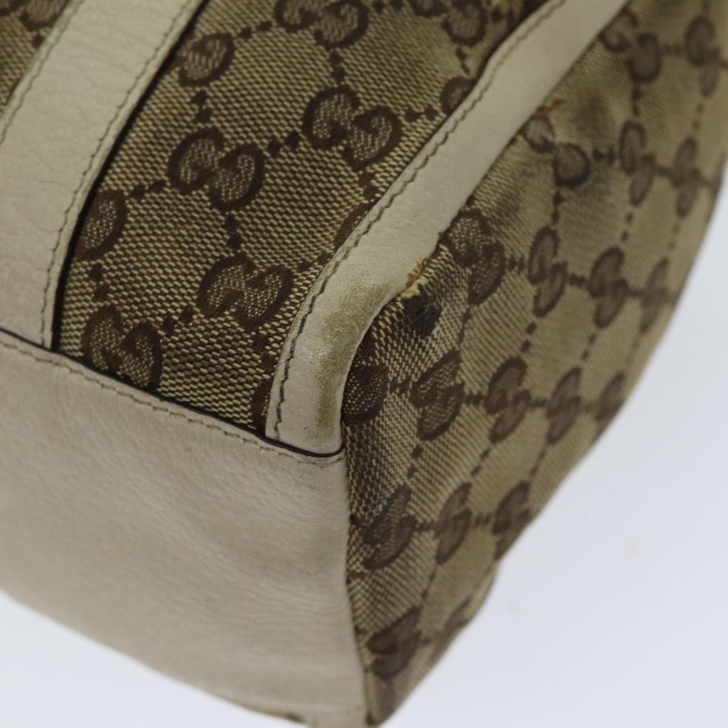 GUCCI GG Canvas Hand Bag Beige 130942 S1577