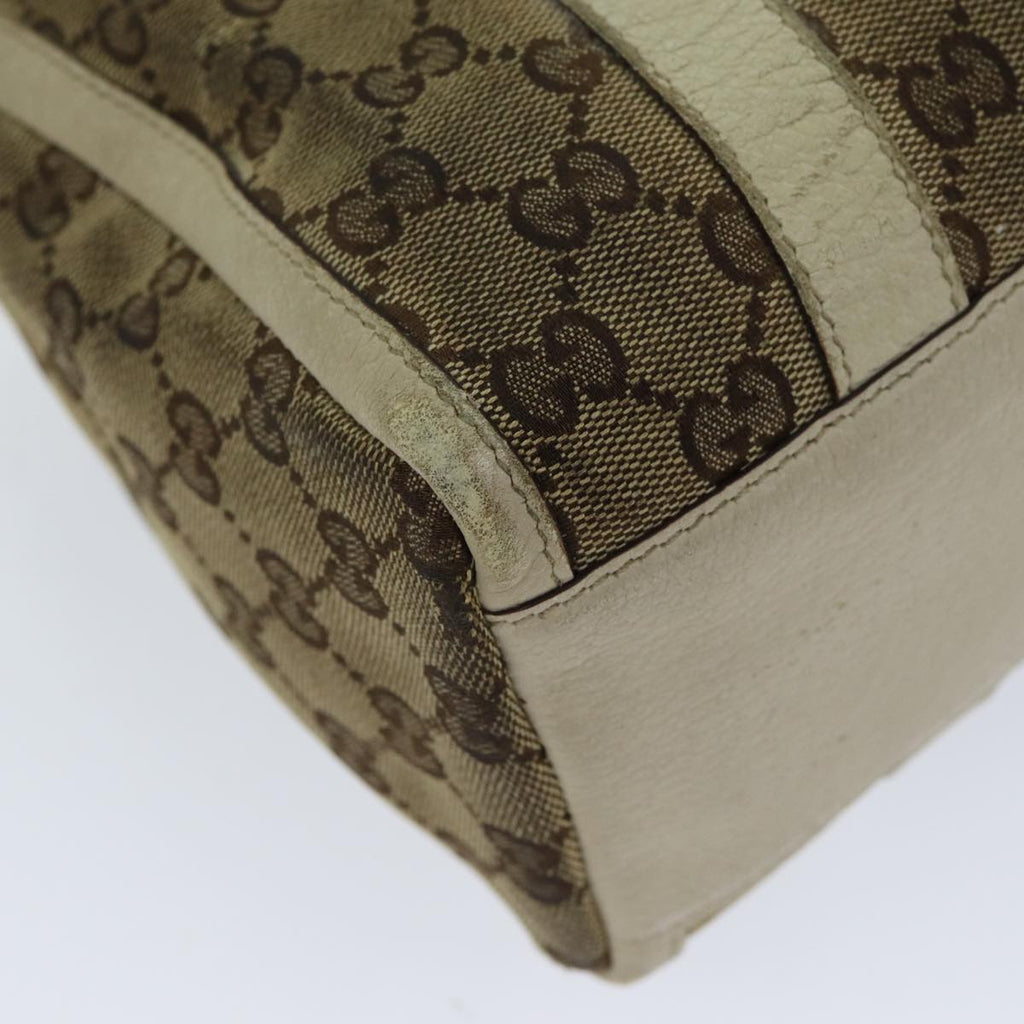 GUCCI GG Canvas Hand Bag Beige 130942 S1577