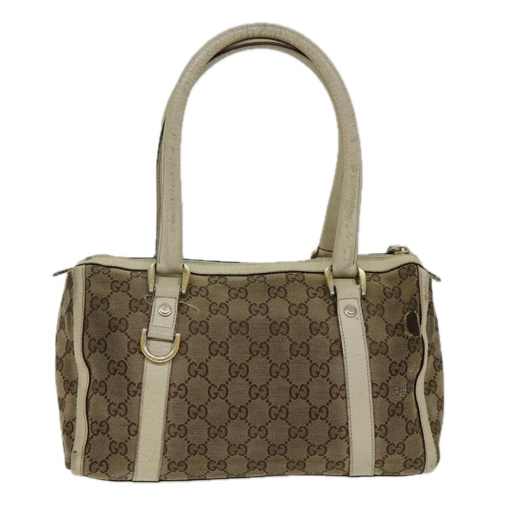 GUCCI GG Canvas Hand Bag Beige 130942 S1577