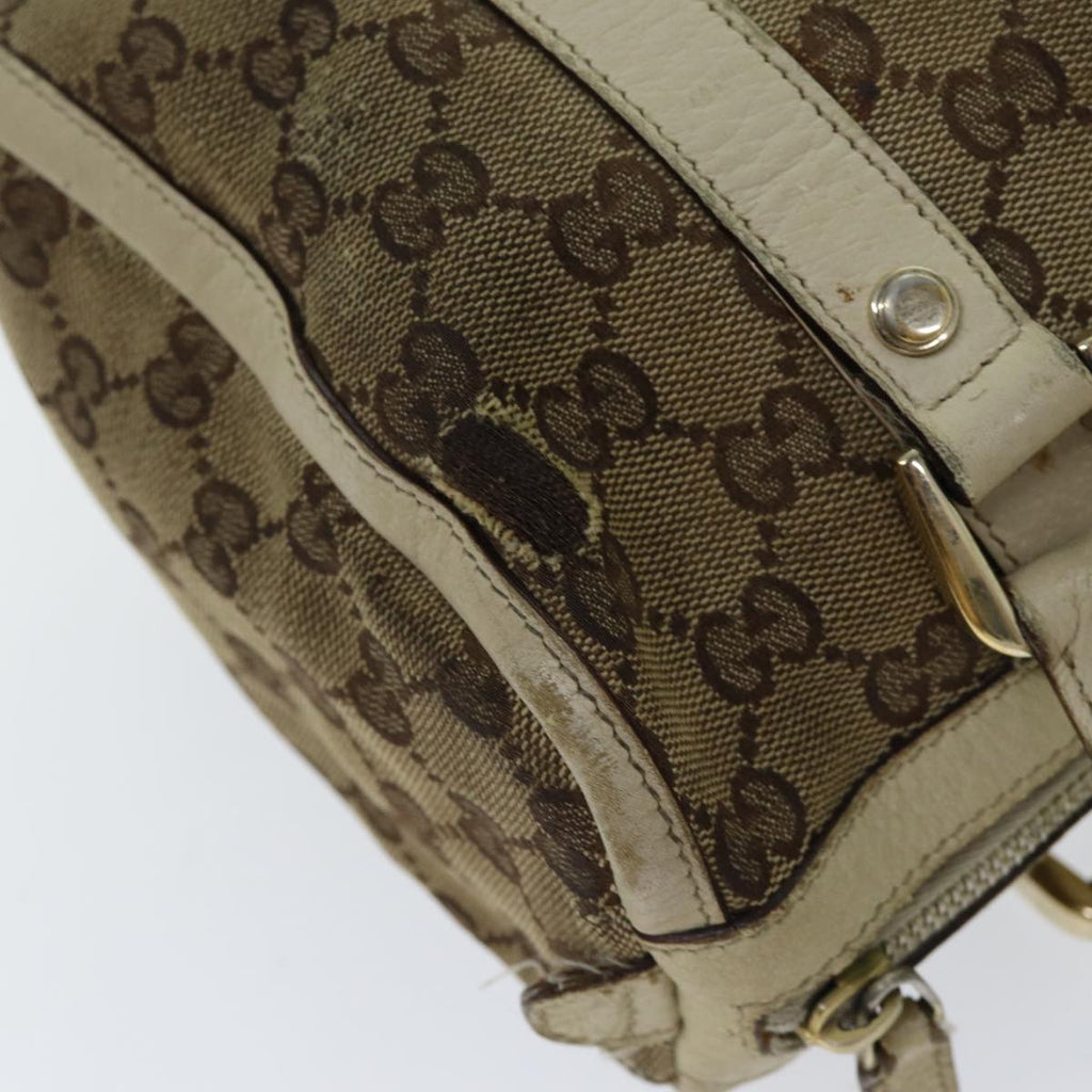 GUCCI GG Canvas Hand Bag Beige 130942 S1577