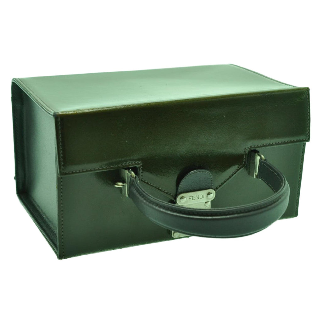 FENDI 2Way Green Hand Bag Green am1063s