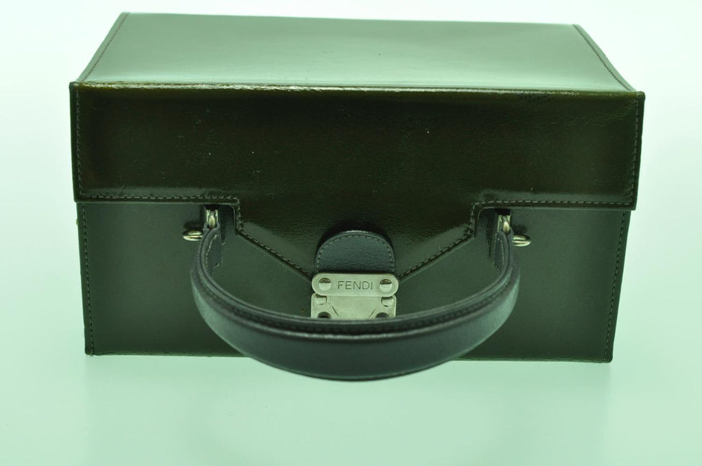 FENDI 2Way Green Hand Bag Green am1063s