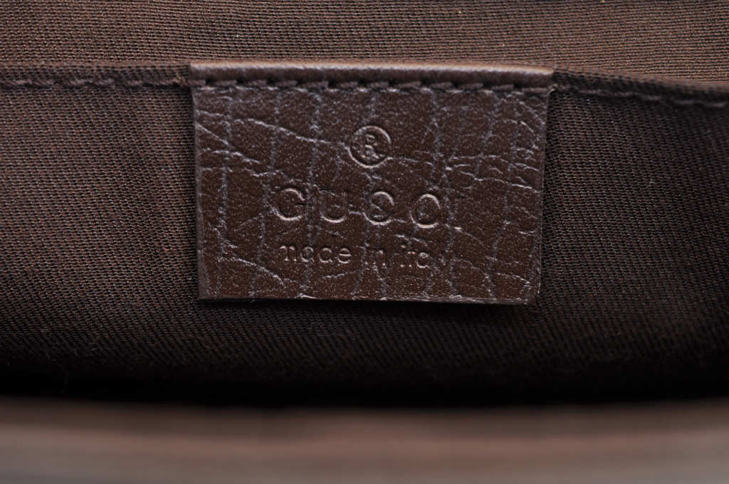 GUCCI GG Canvas Sherry Line Web Waist Bag Bum Bag Brown am1103s