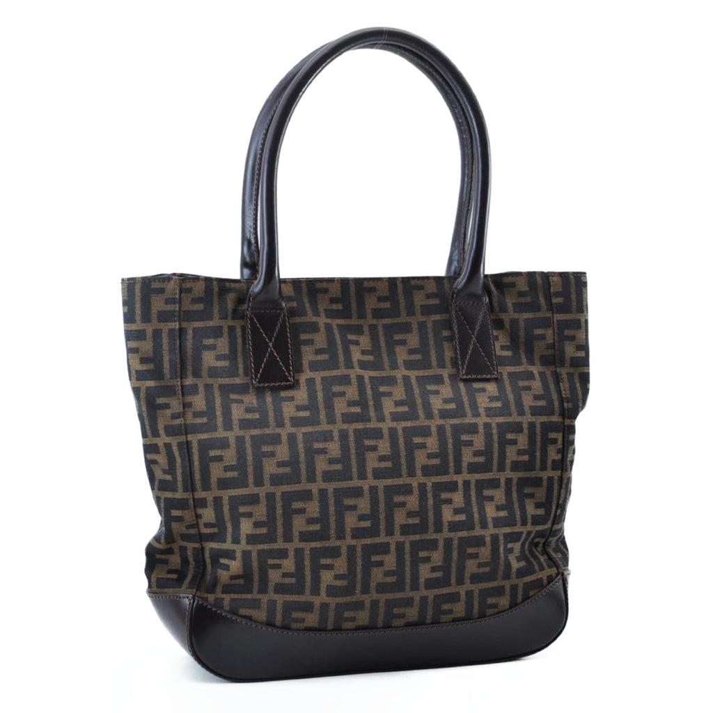 FENDI Zucca Canvas Tote Bag Brown am1300s