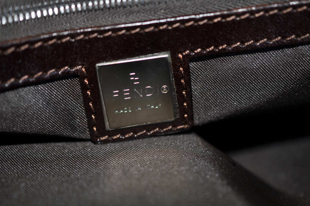 FENDI Zucca Canvas Tote Bag Brown am1300s
