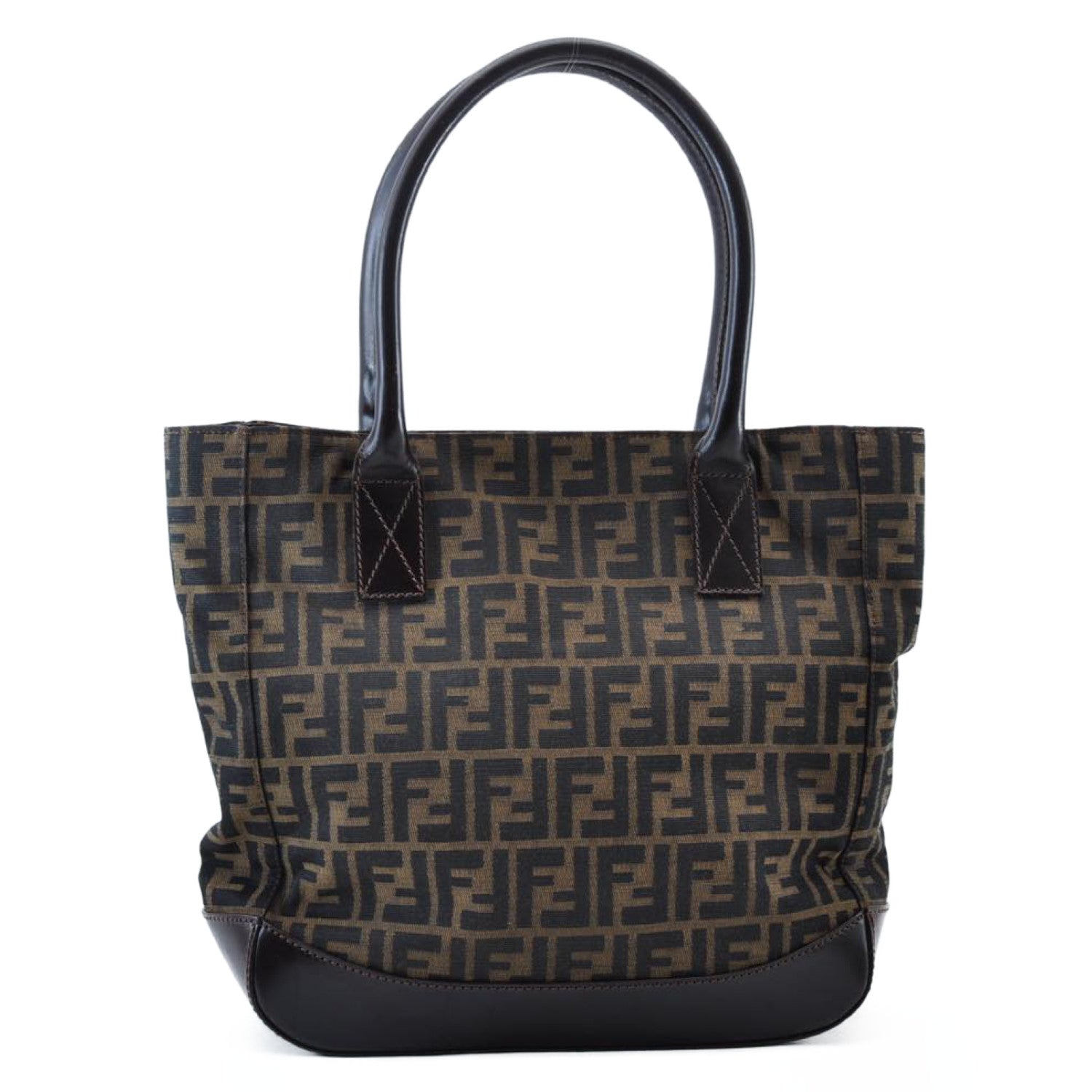 FENDI Zucca Canvas Tote Bag Brown am1300s