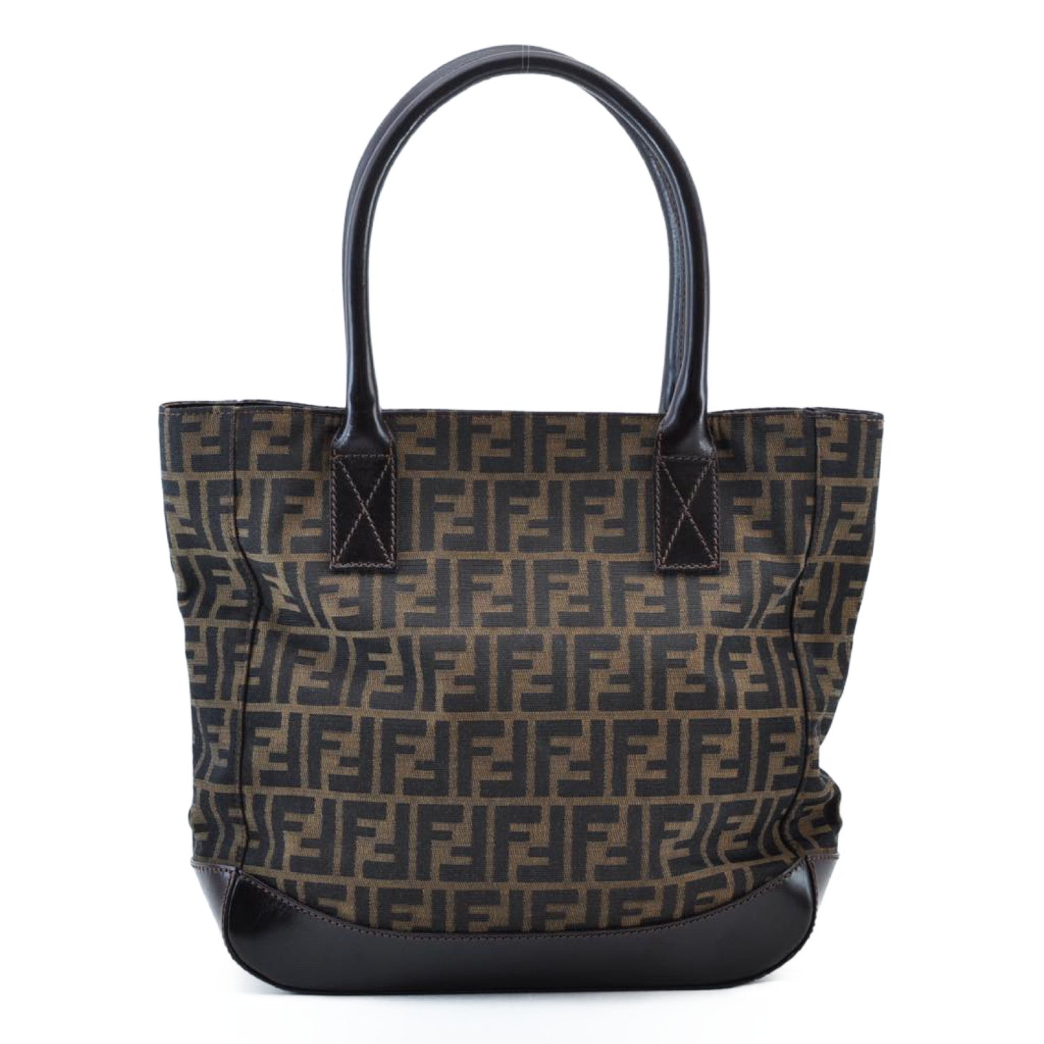FENDI Zucca Canvas Tote Bag Brown am1300s