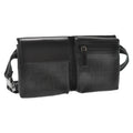 FENDI Zucca Leather Waist Bag Leather Black am1321s